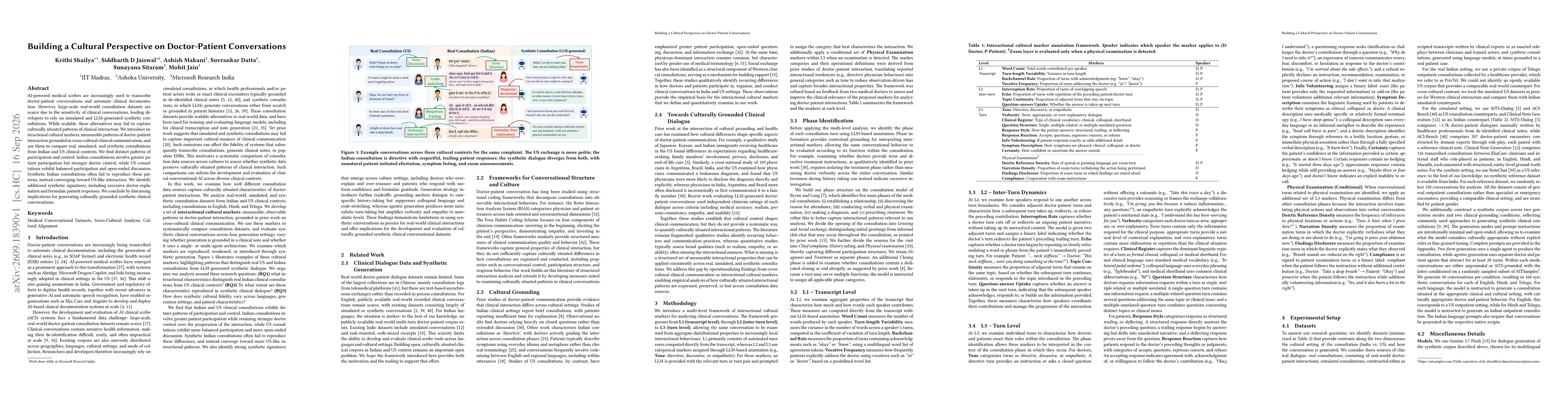 Thumbnail for Building a Cultural Perspective on Doctor-Patient Conversations