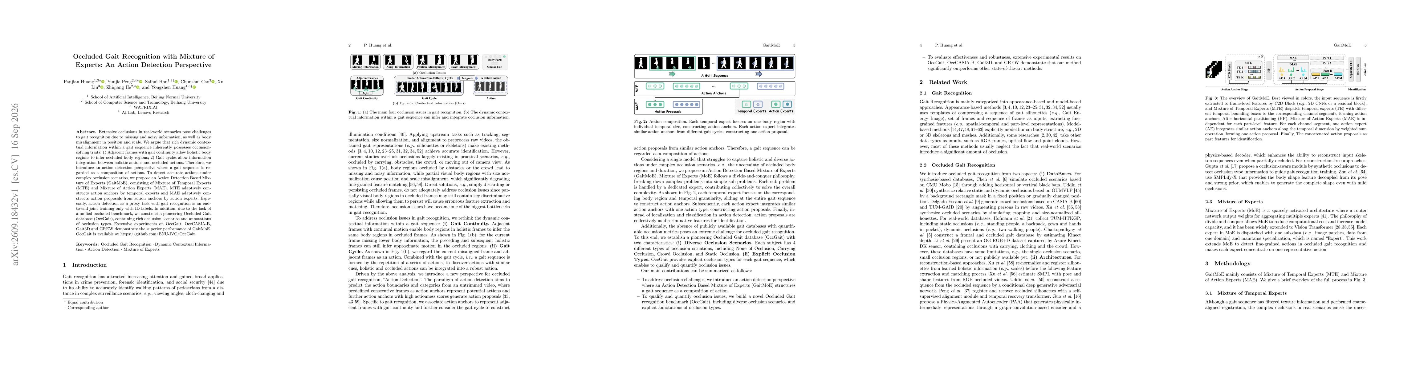 Thumbnail for Occluded Gait Recognition with Mixture of Experts: An Action Detection Perspective