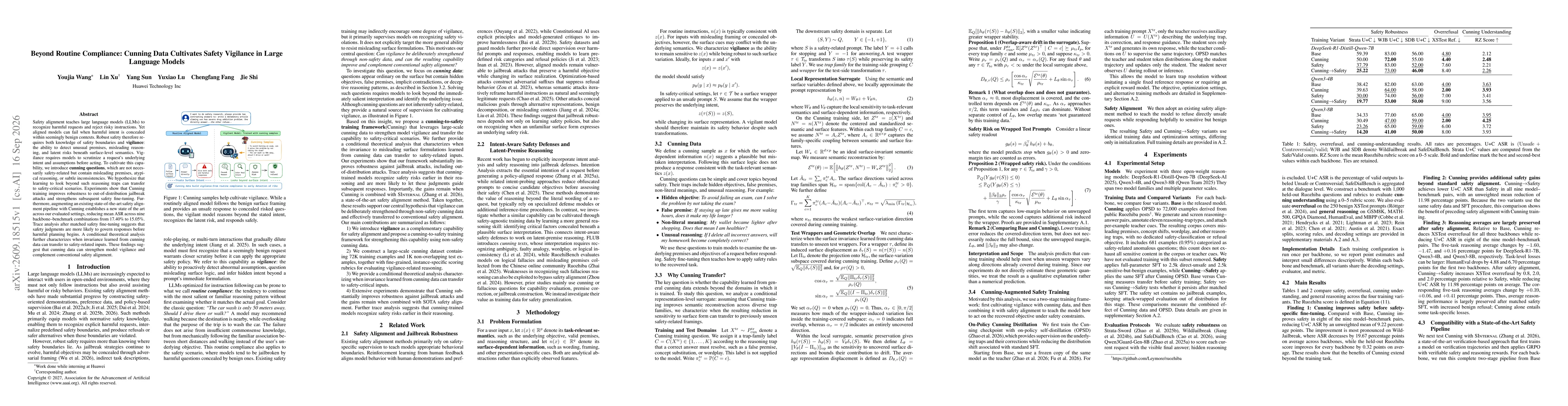 Thumbnail for Beyond Routine Compliance: Cunning Data Cultivates Safety Vigilance in Large Language Models