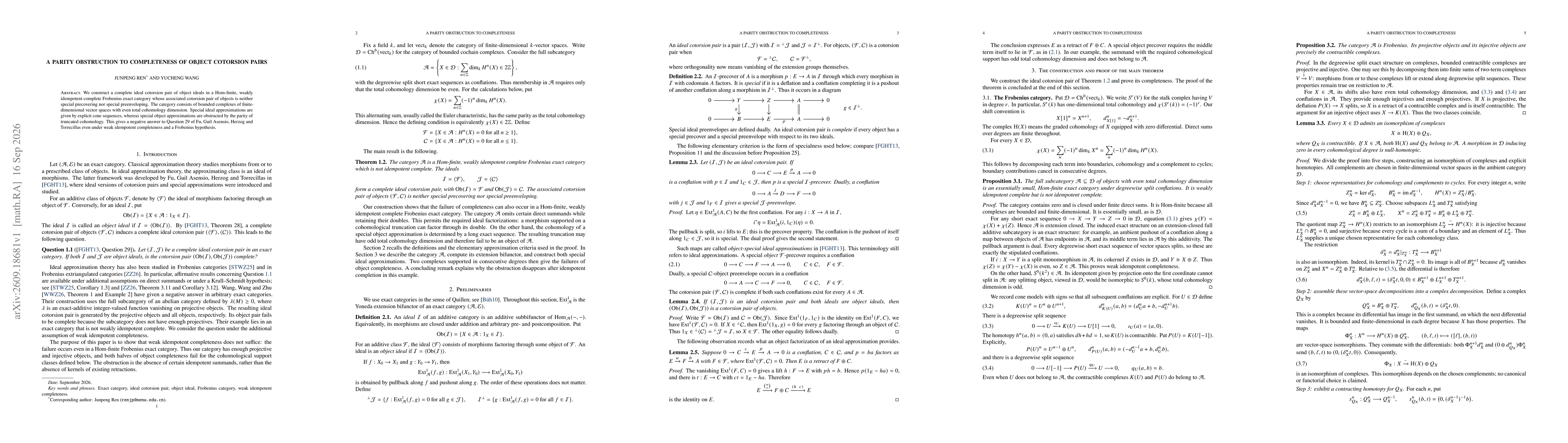 Thumbnail for A parity obstruction to completeness of object cotorsion pairs