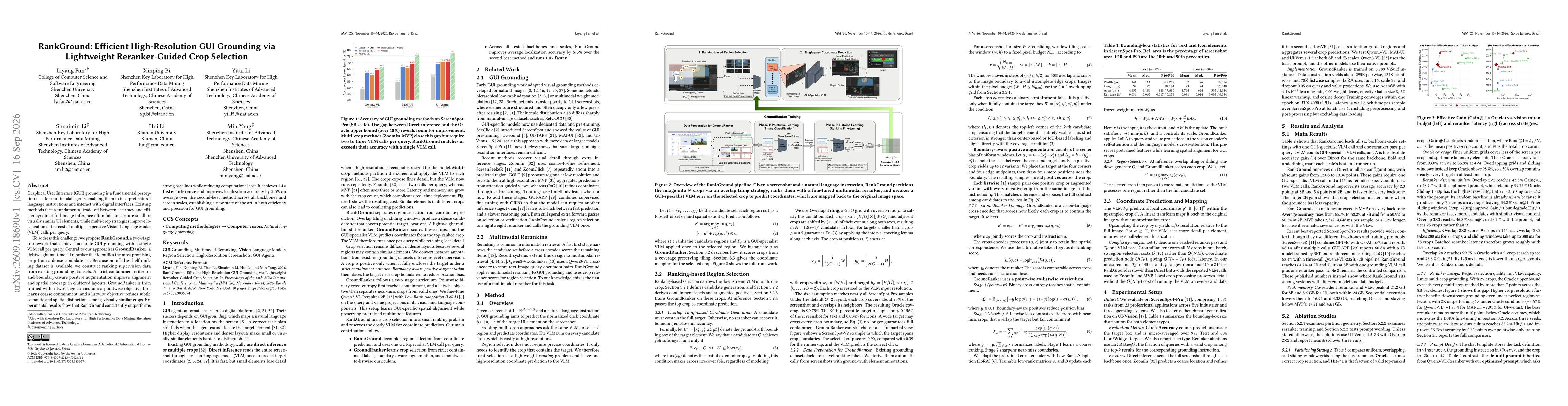 Thumbnail for RankGround: Efficient High-Resolution GUI Grounding via Lightweight Reranker-Guided Crop Selection