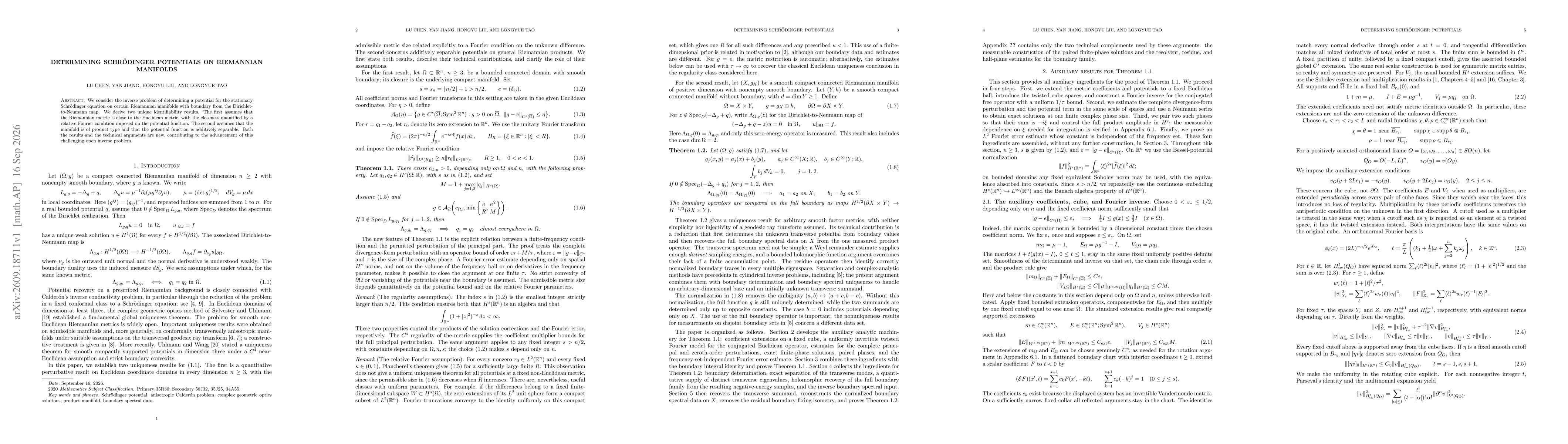 Thumbnail for Determining Schrodinger Potentials on Riemannian Manifolds