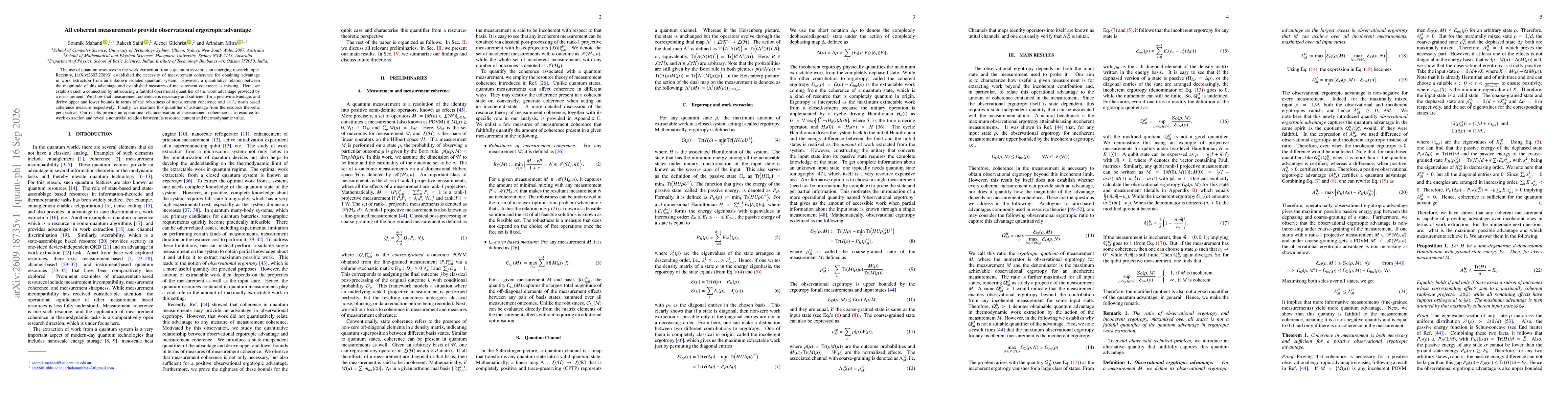 Thumbnail for All coherent measurements provide observational ergotropic advantage