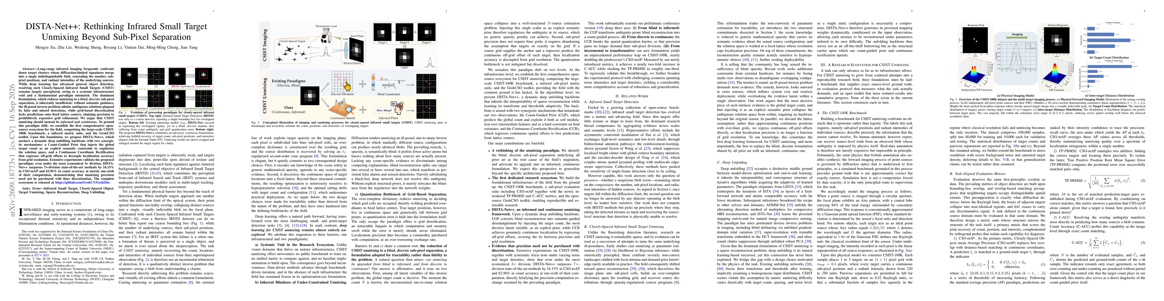 Thumbnail for DISTA-Net++: Rethinking Infrared Small Target Unmixing Beyond Sub-Pixel Separation