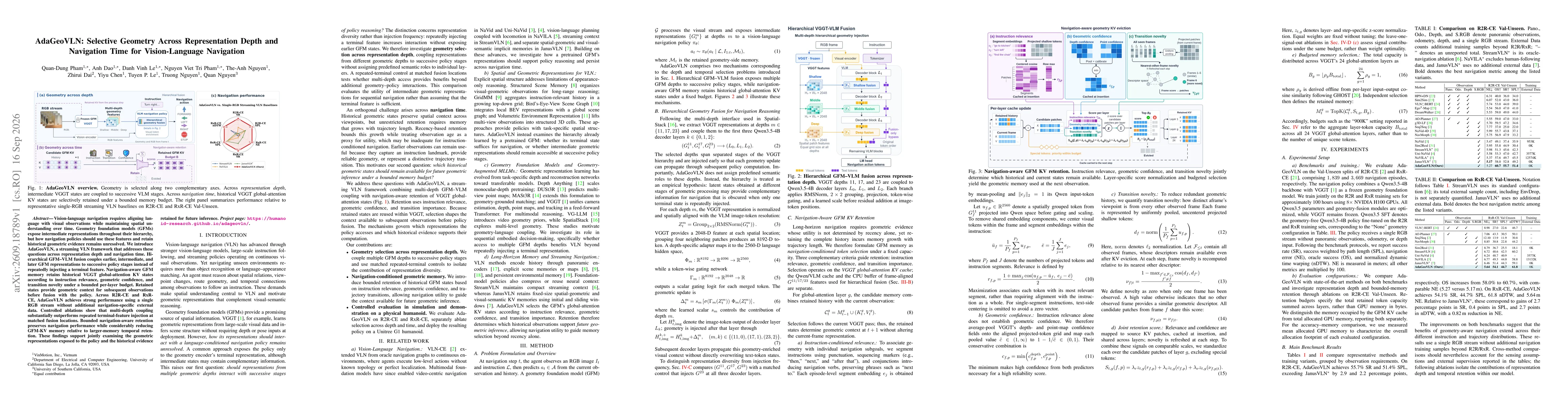 Thumbnail for AdaGeoVLN: Selective Geometry Across Representation Depth and Navigation Time for Vision-Language Navigation