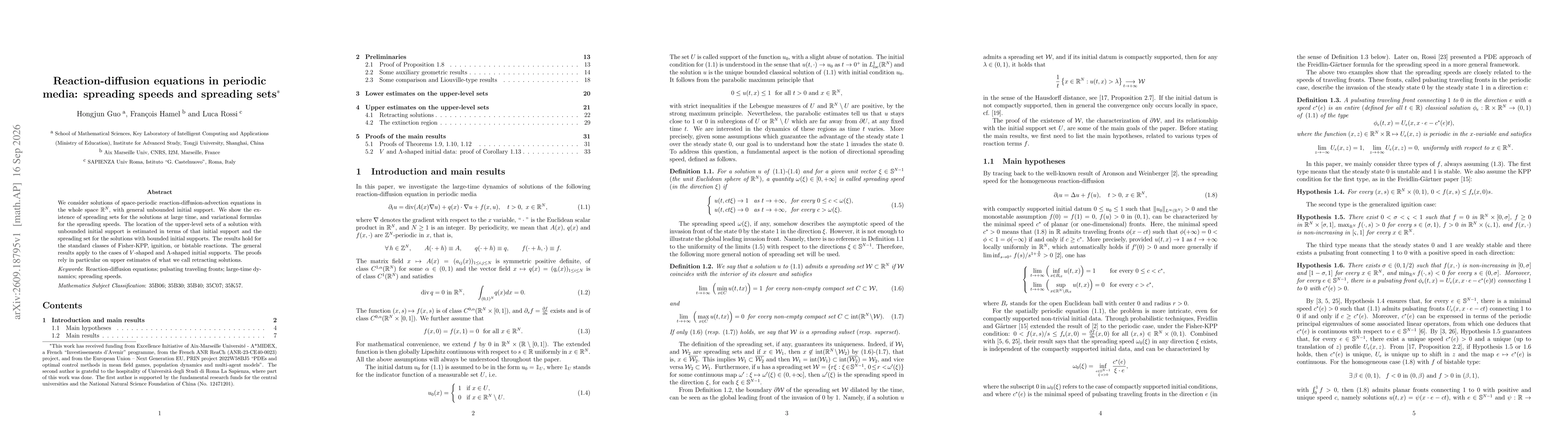 Thumbnail for Reaction-diffusion equations in periodic media: spreading speeds and spreading sets
