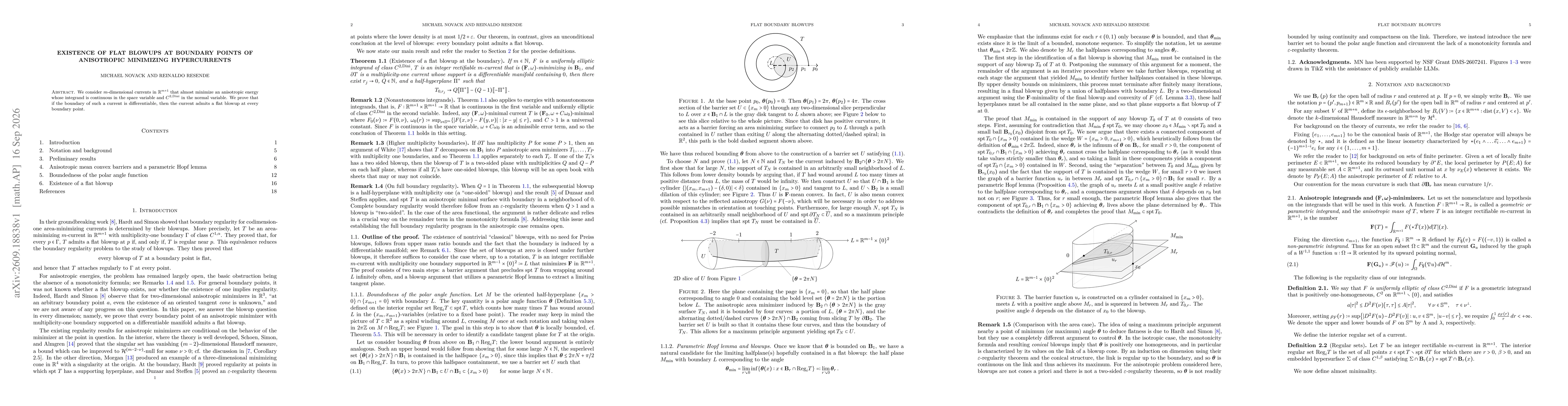 Thumbnail for Existence of flat blowups at boundary points of anisotropic minimizing hypercurrents