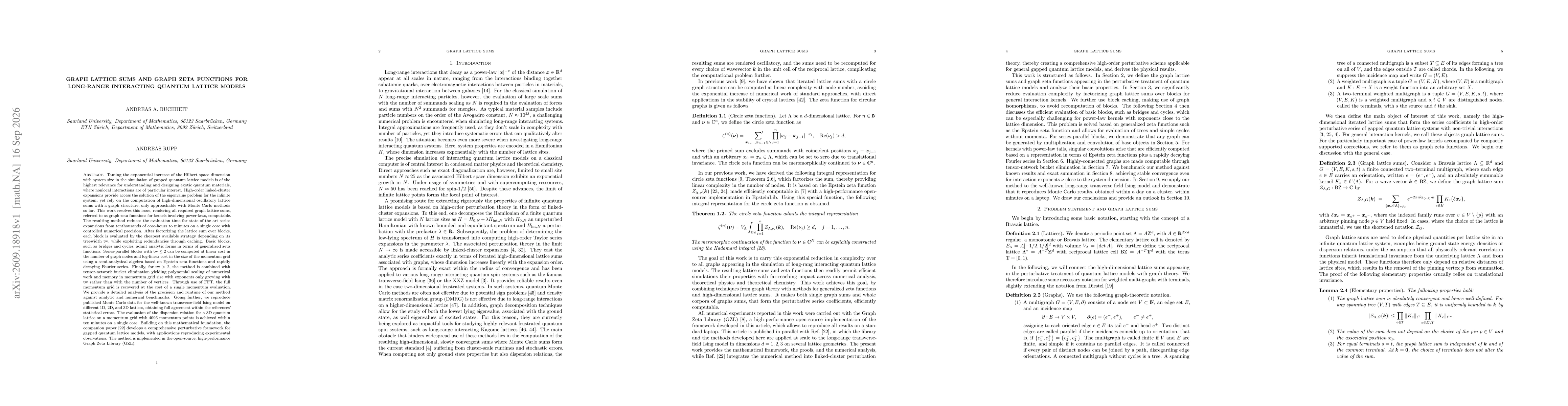 Thumbnail for Graph lattice sums and graph zeta functions for long-range interacting quantum lattice models