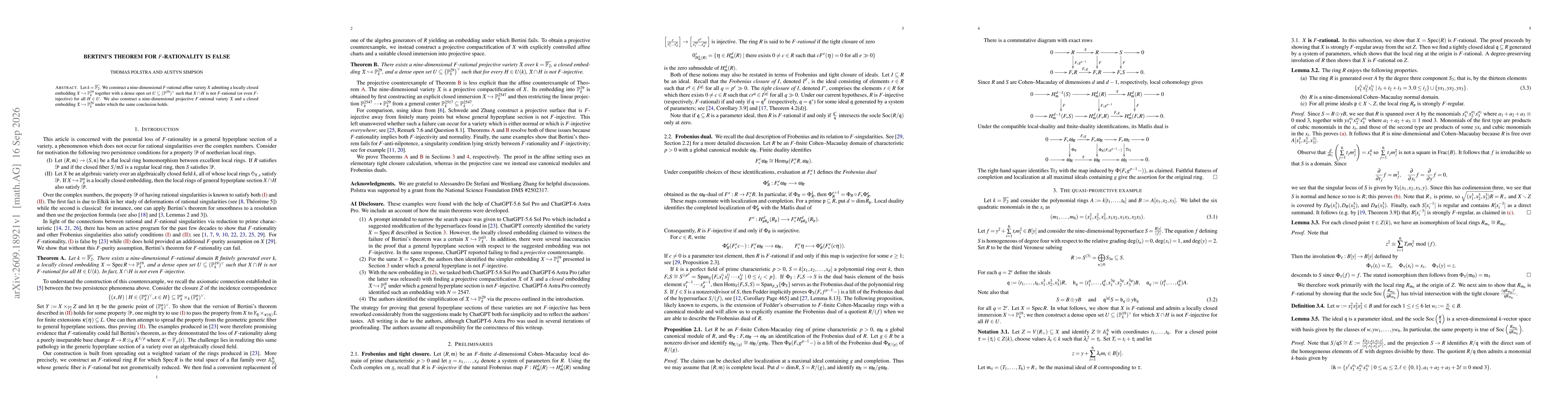 Thumbnail for Bertini's theorem for $F$-rationality is false