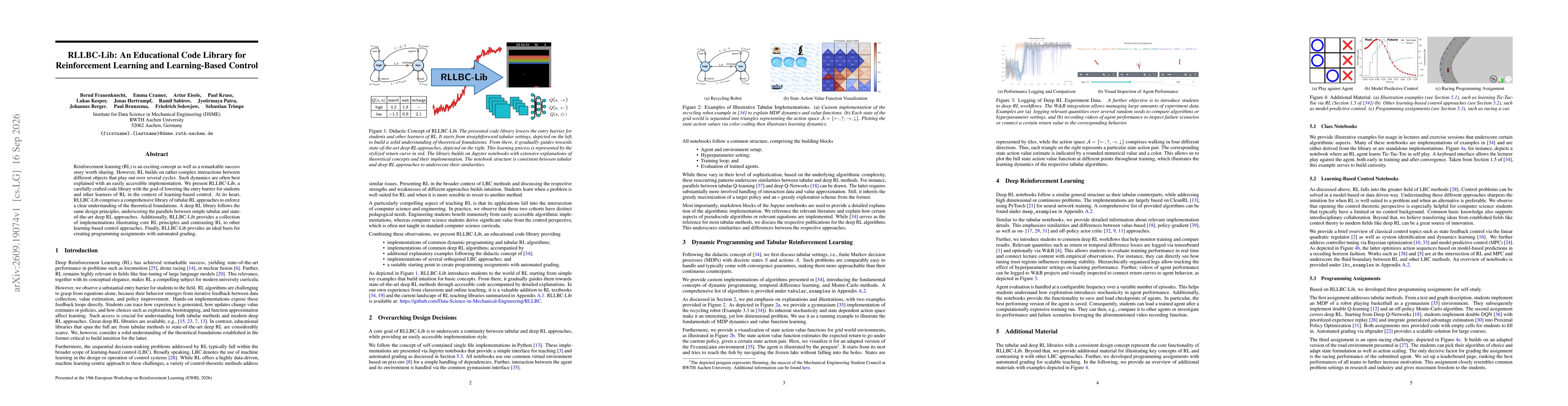 Thumbnail for RLLBC-Lib: An Educational Code Library for Reinforcement Learning and Learning-Based Control