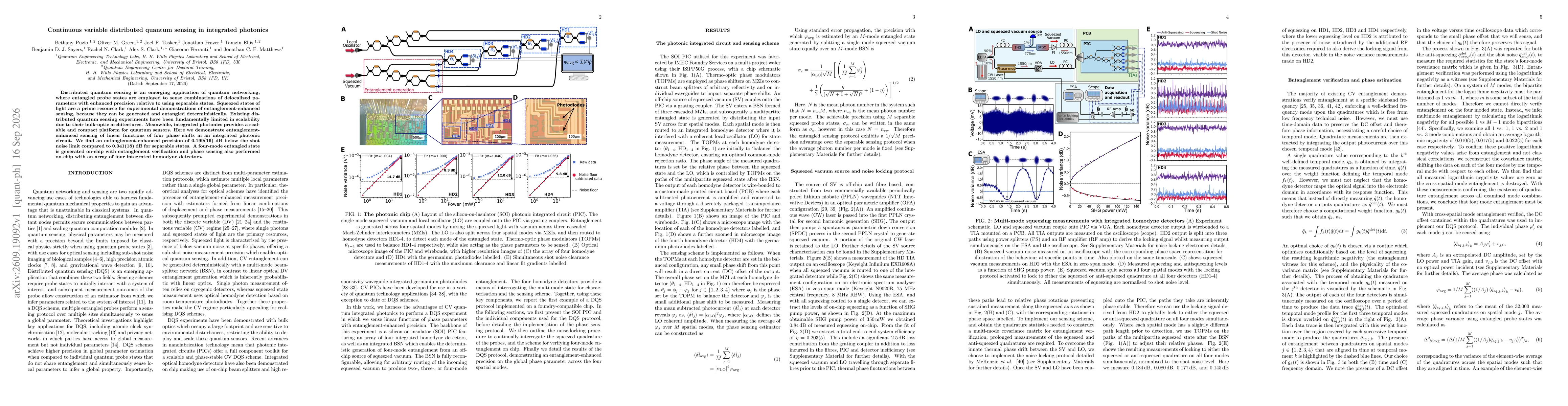 Thumbnail for Continuous variable distributed quantum sensing in integrated photonics