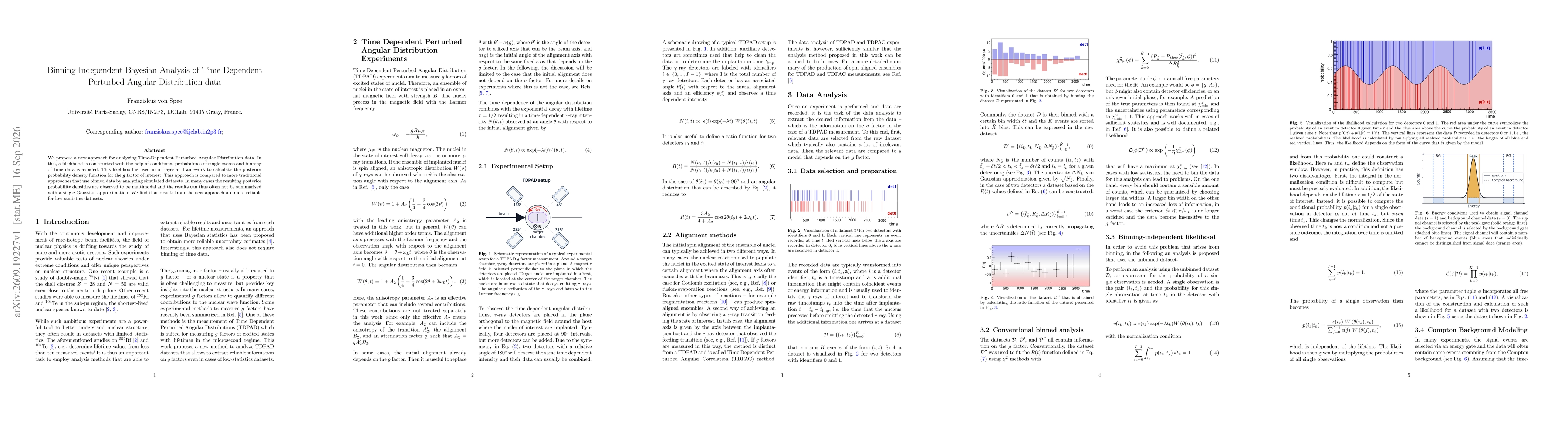 Thumbnail for Binning-Independent Bayesian Analysis of Time-Dependent Perturbed Angular Distribution data