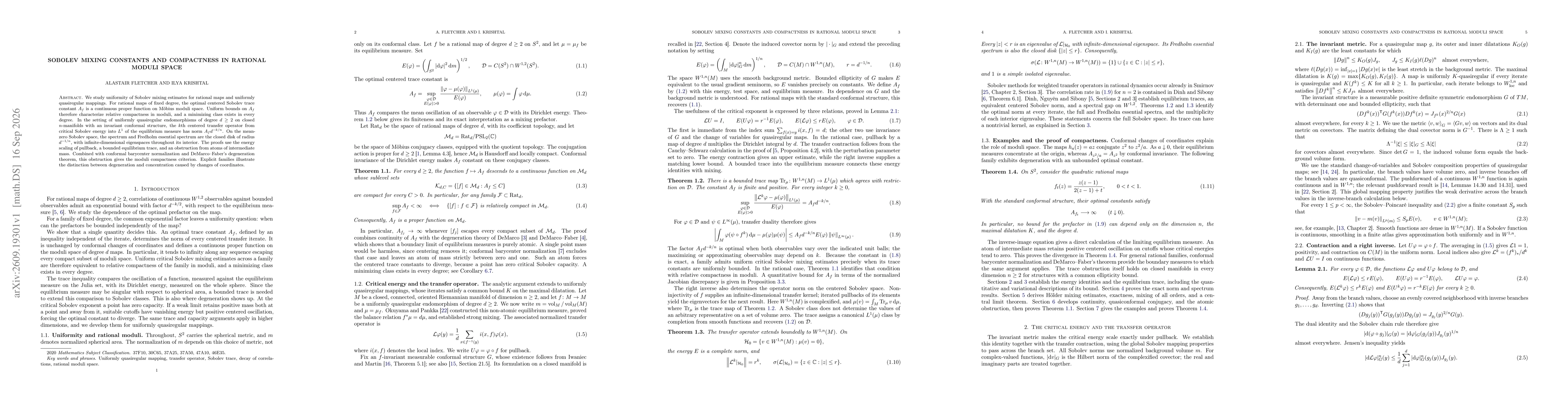 Thumbnail for Sobolev mixing constants and compactness in rational moduli space
