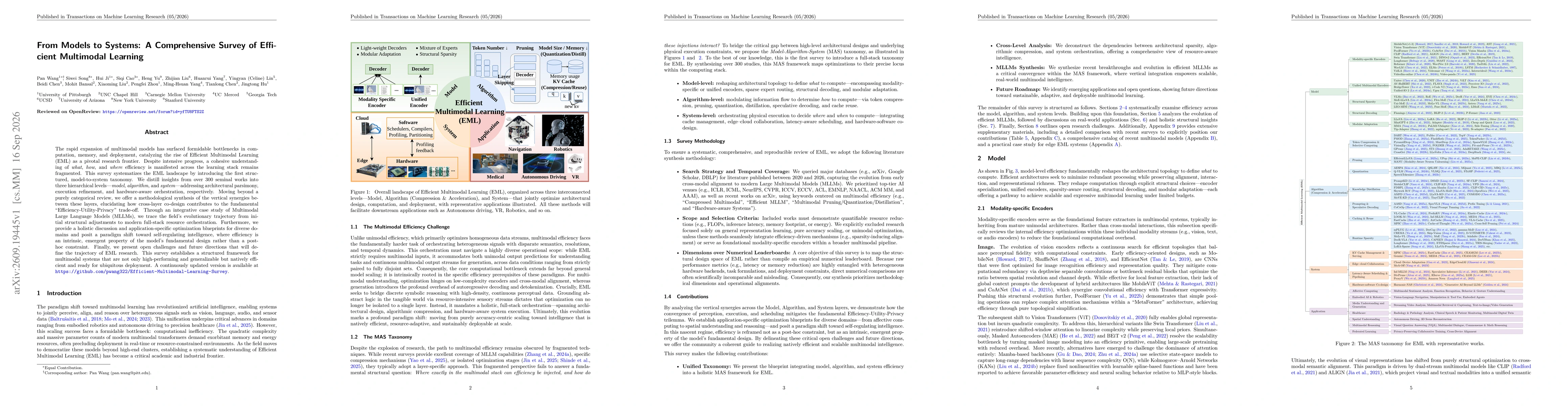 Thumbnail for From Models to Systems: A Comprehensive Survey of Efficient Multimodal Learning
