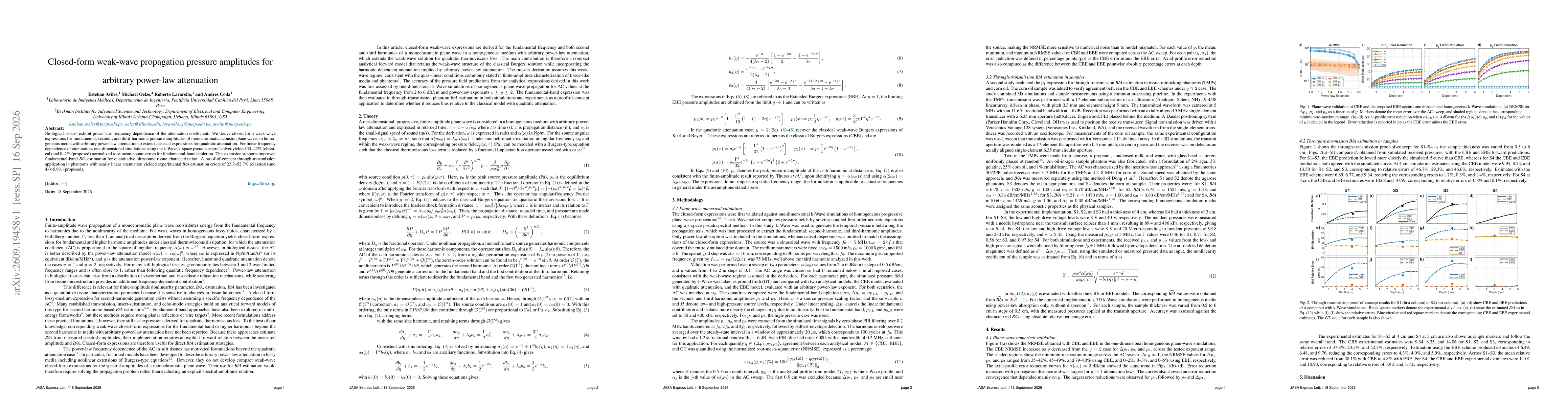 Thumbnail for Closed-form weak-wave propagation pressure amplitudes for arbitrary power-law attenuation
