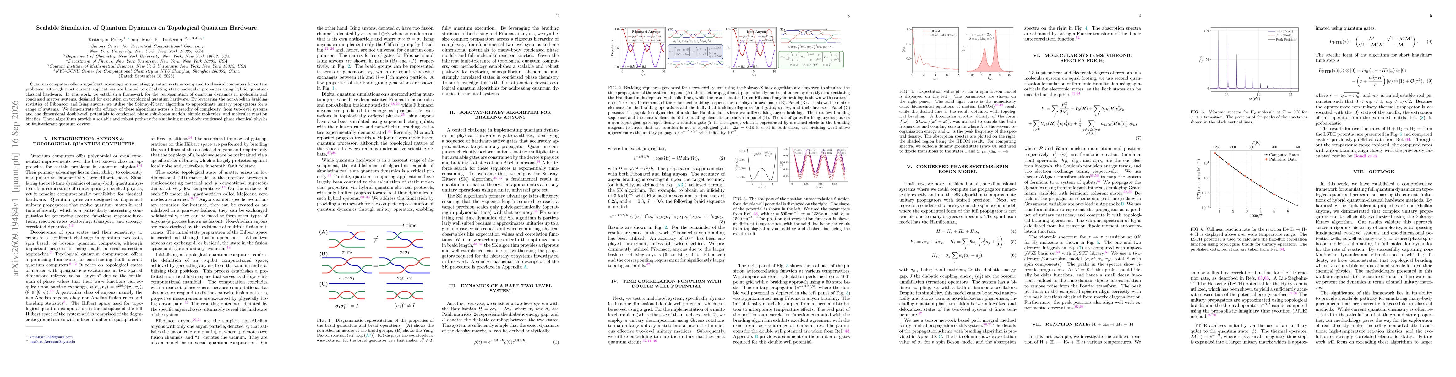 Thumbnail for Scalable Simulation of Quantum Dynamics on Topological Quantum Hardware