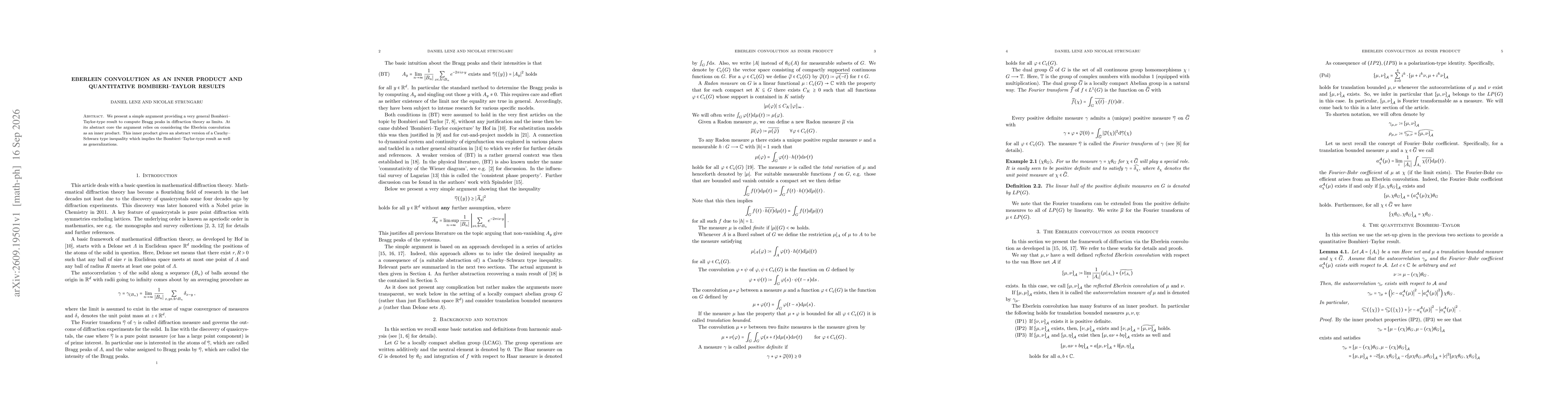 Thumbnail for Eberlein convolution as an inner product and quantitative Bombieri--Taylor results