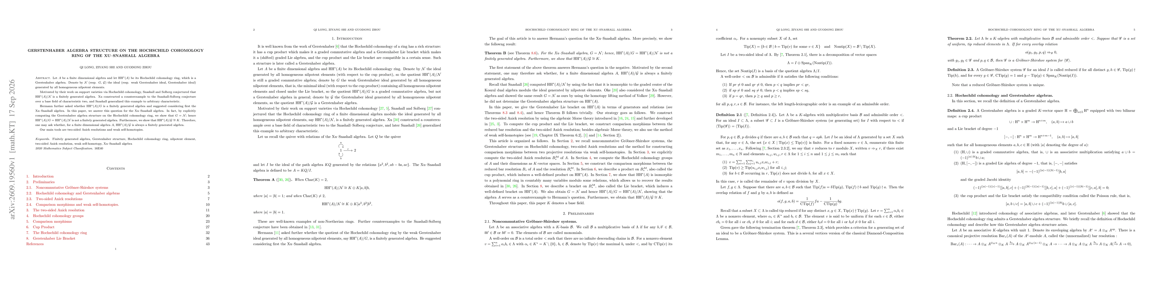 Thumbnail for Gerstenhaber algebra structure on the Hochschild cohomology ring of the Xu--Snashall algebra