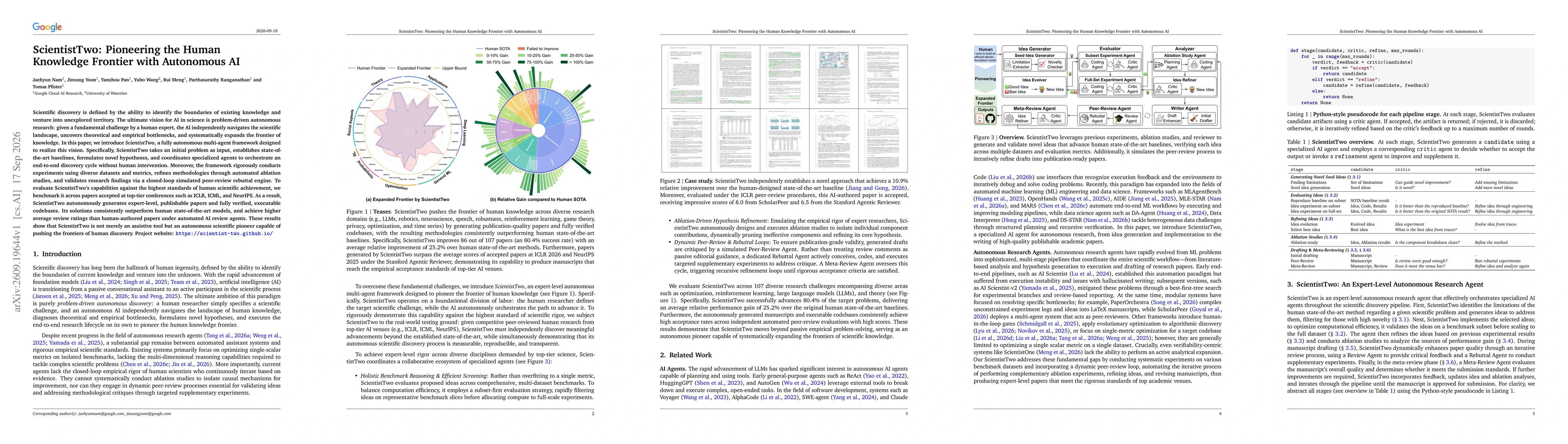 Thumbnail for ScientistTwo: Pioneering the Human Knowledge Frontier with Autonomous AI
