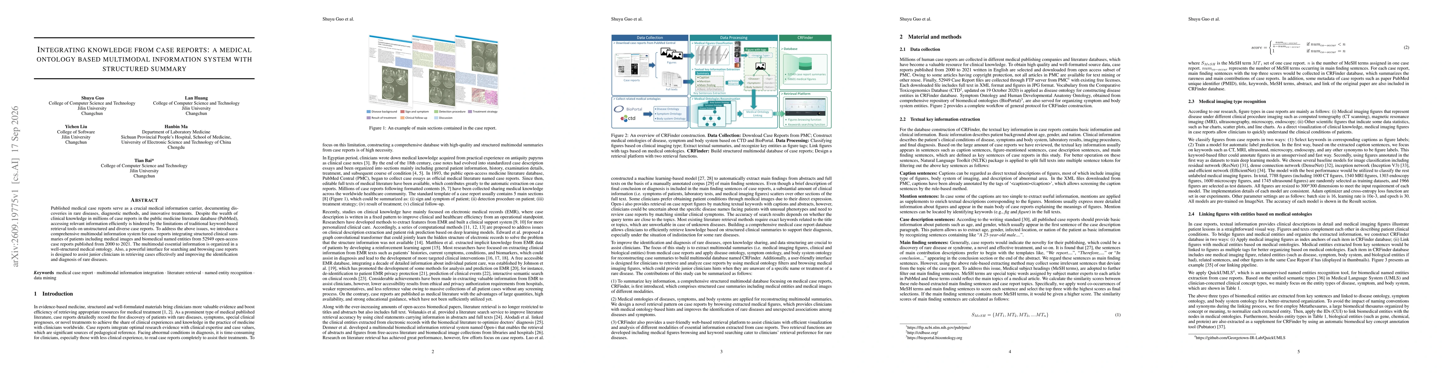 Thumbnail for Integrating knowledge from case reports: a medical ontology based multimodal information system with structured summary
