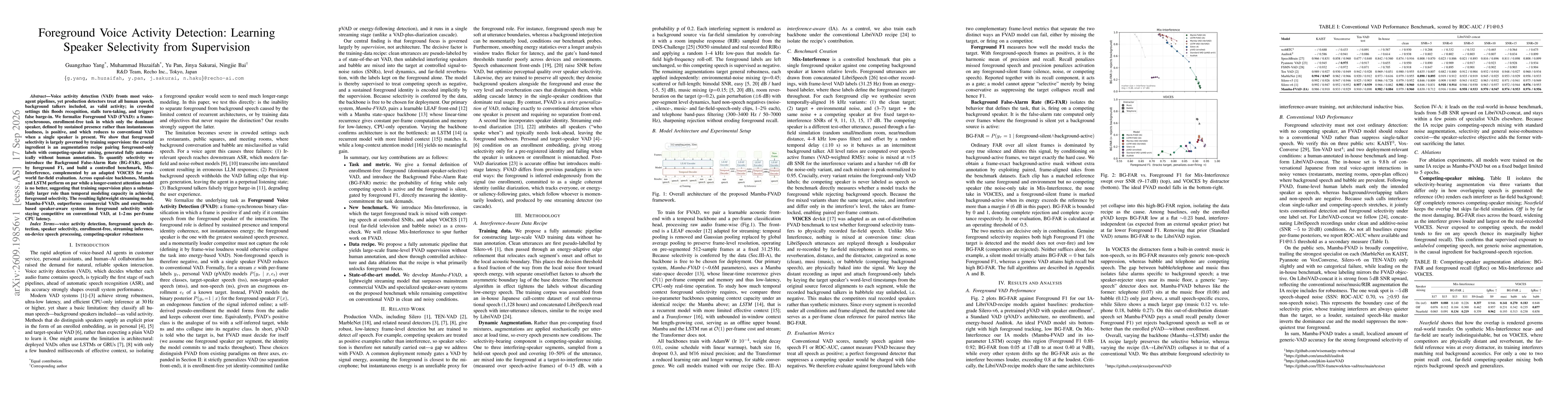 Thumbnail for Foreground Voice Activity Detection: Learning Speaker Selectivity from Supervision