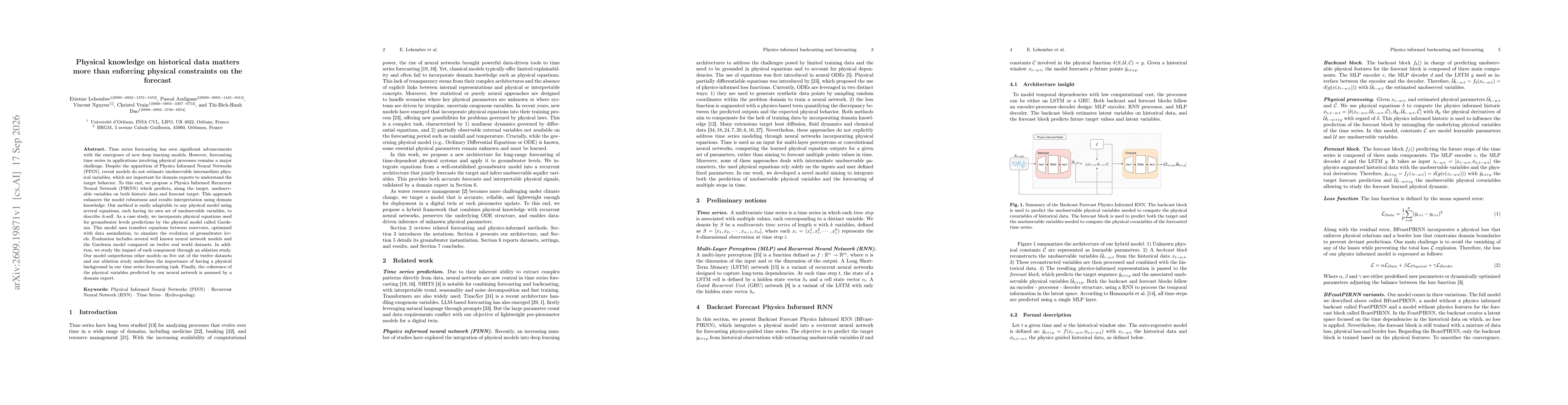 Thumbnail for Physical knowledge on historical data matters more than enforcing physical constraints on the forecast