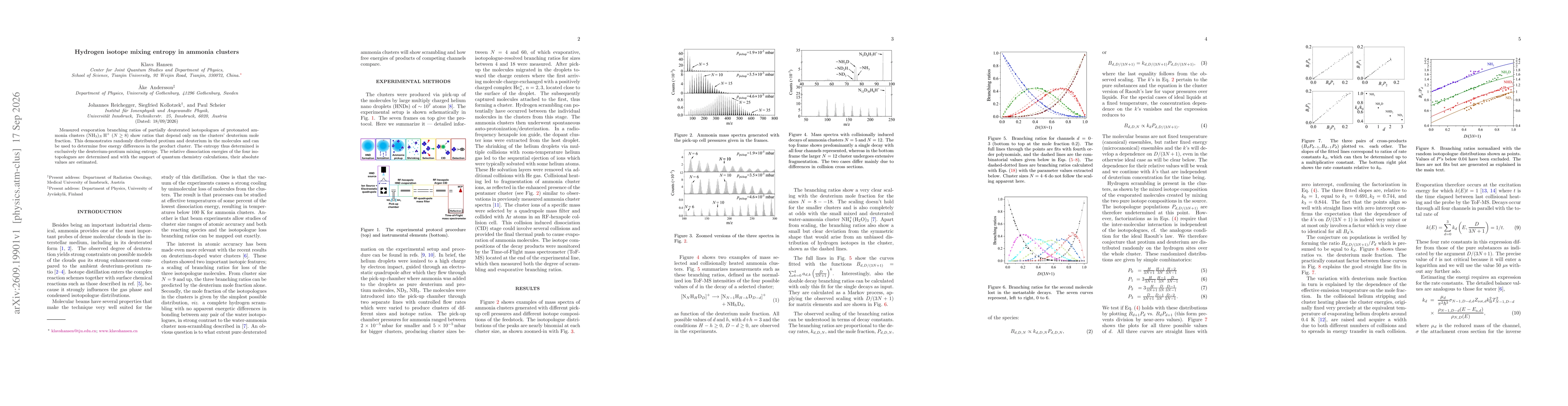 Thumbnail for Hydrogen isotope mixing entropy in ammonia clusters