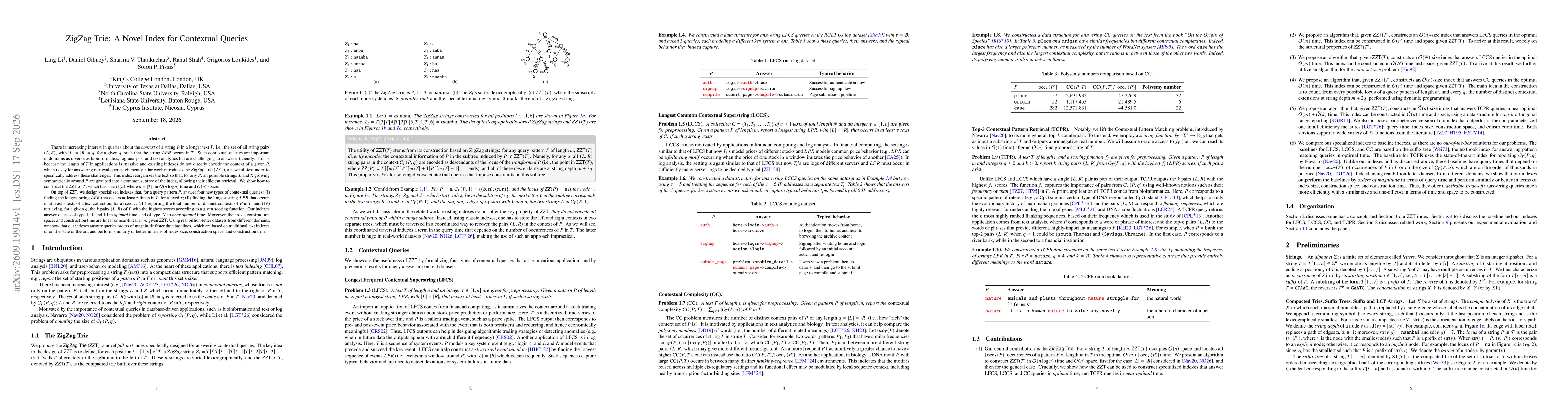 Thumbnail for ZigZag Trie: A Novel Index for Contextual Queries