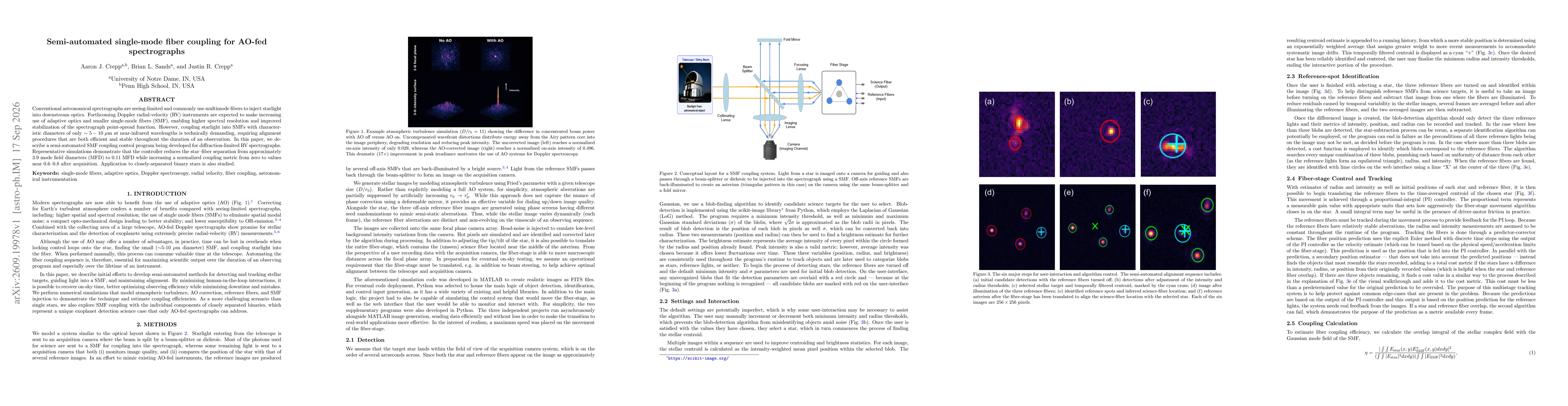 Thumbnail for Semi-automated single-mode fiber coupling for AO-fed spectrographs