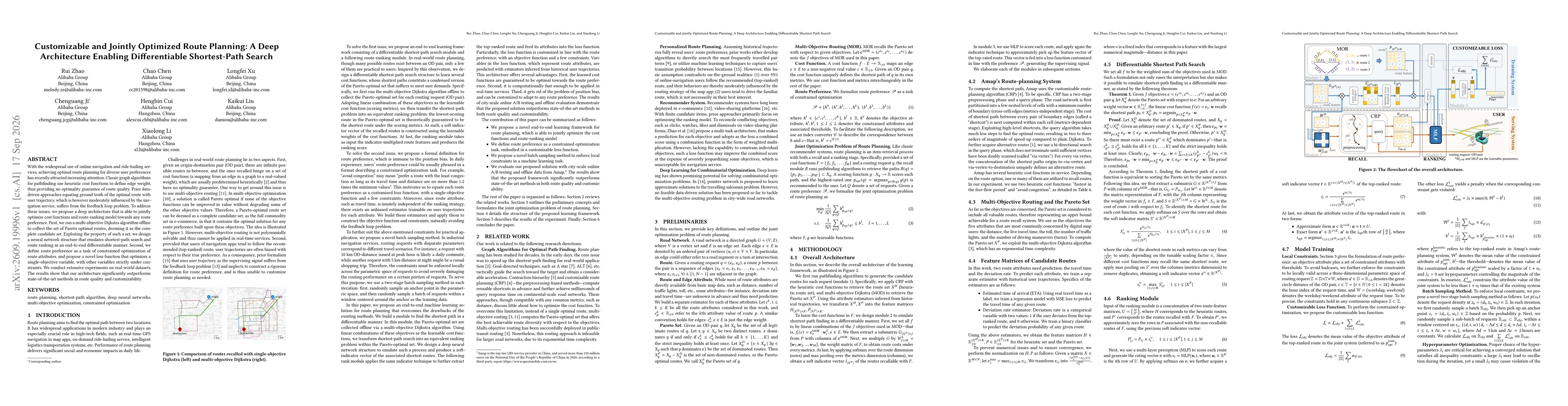 Thumbnail for Customizable and Jointly Optimized Route Planning: A Deep Architecture Enabling Differentiable Shortest-Path Search
