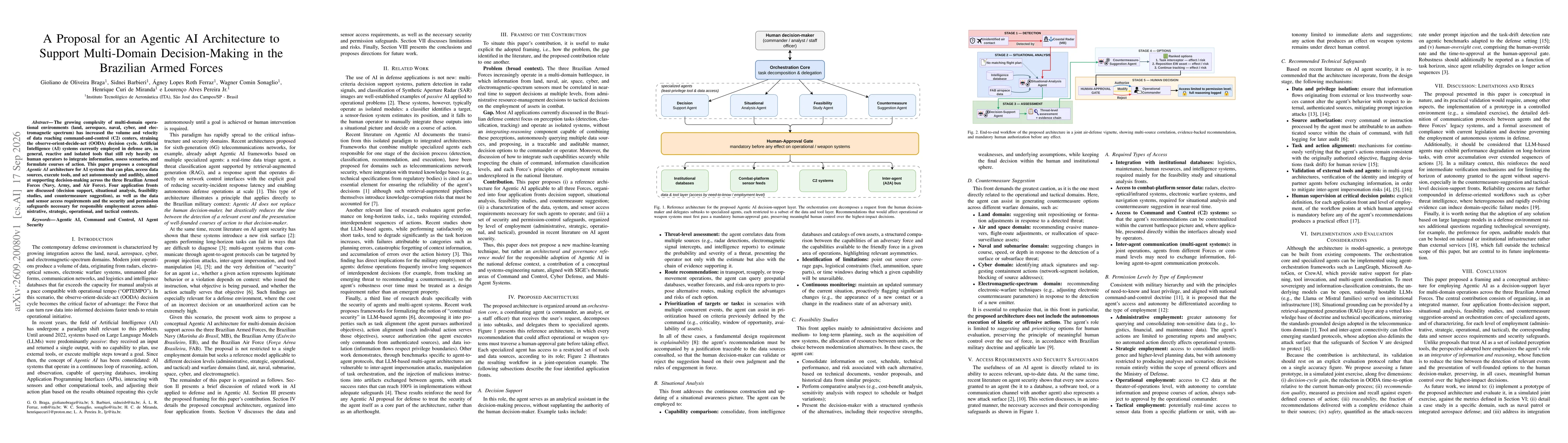 Thumbnail for A Proposal for an Agentic AI Architecture to Support Multi-Domain Decision-Making in the Brazilian Armed Forces