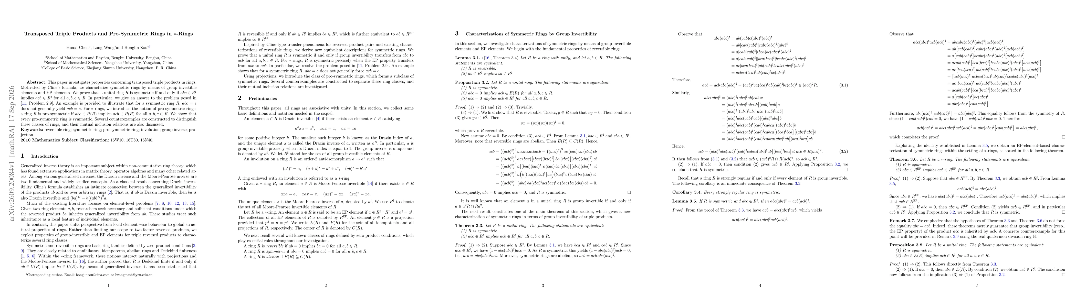 Thumbnail for Transposed Triple Products and Pro-Symmetric Rings in $\ast$-Rings