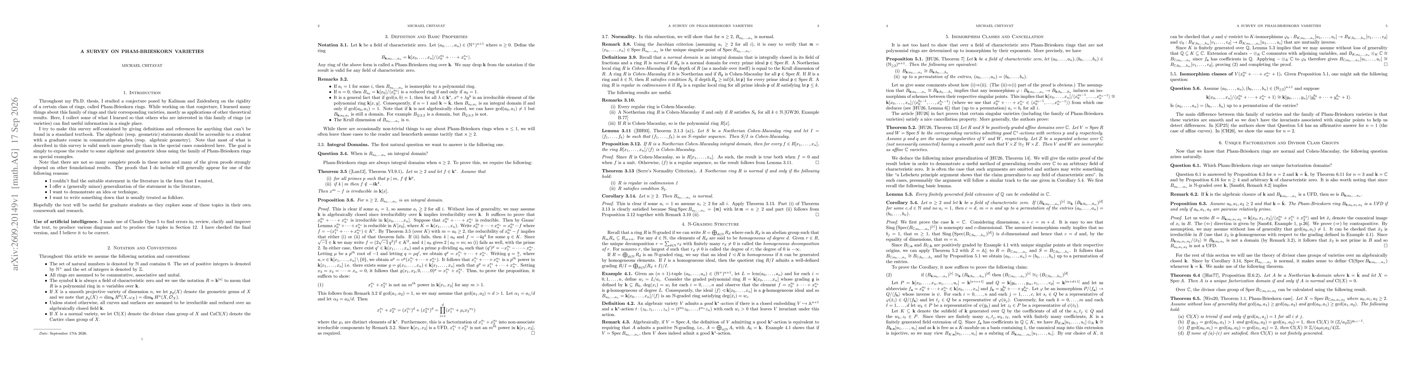 Thumbnail for A Survey on Pham-Brieskorn Varieties