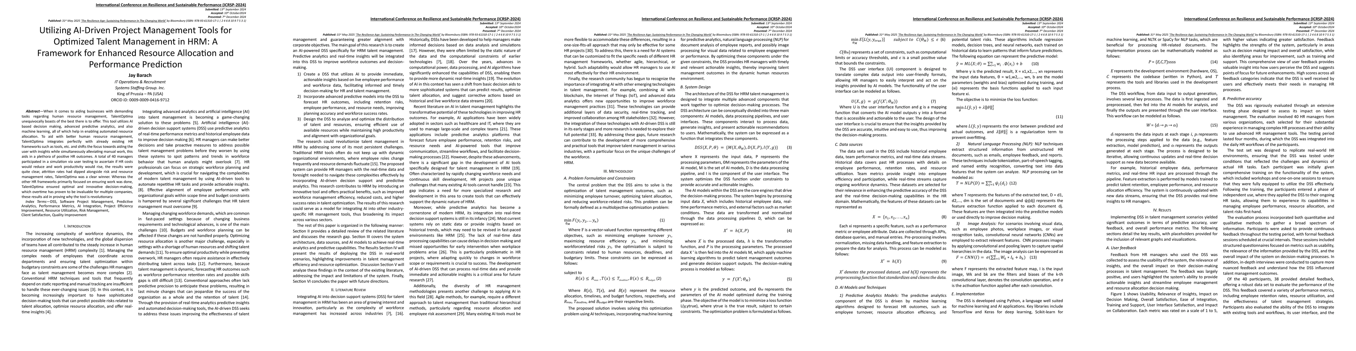 Thumbnail for Utilizing AI-Driven Project Management Tools for Optimized Talent Management in HRM: A Framework for Enhanced Resource Allocation and Performance Prediction