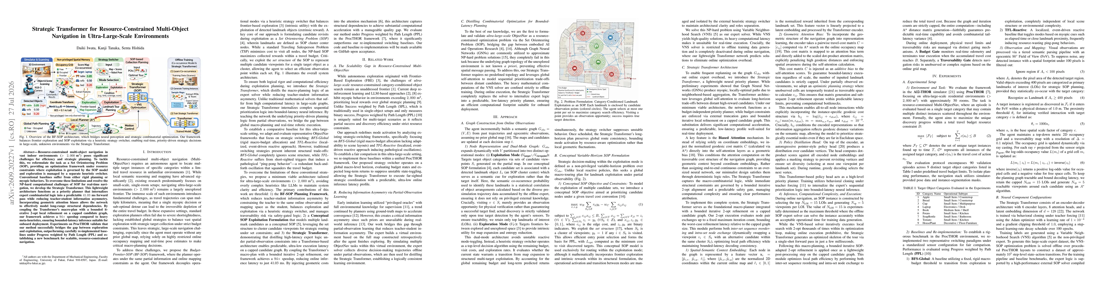 Thumbnail for Strategic Transformer for Resource-Constrained Multi-Object Navigation in Ultra-Large-Scale Environments
