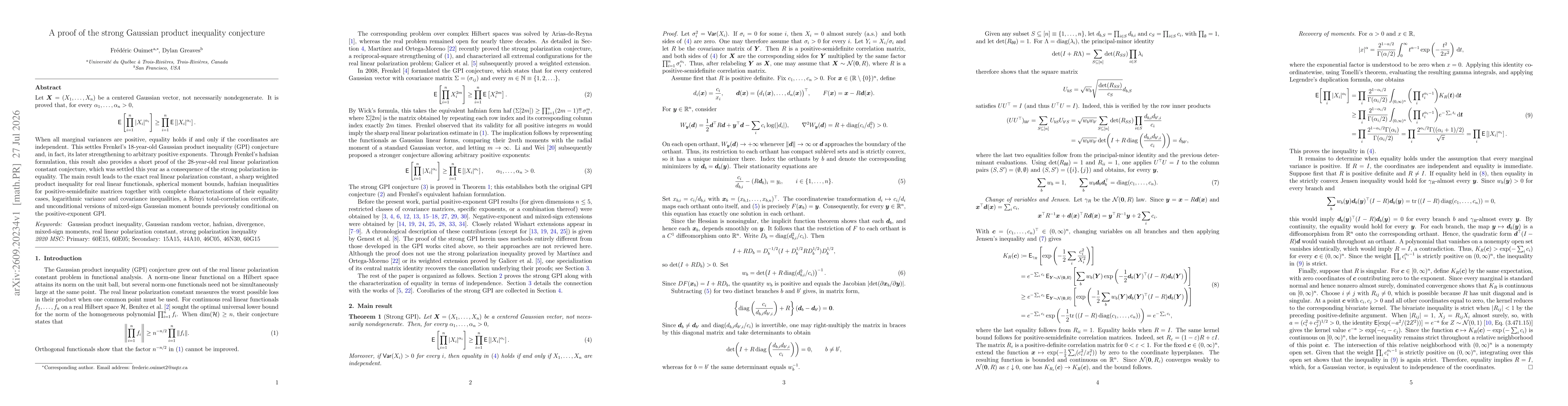 Thumbnail for A proof of the strong Gaussian product inequality conjecture