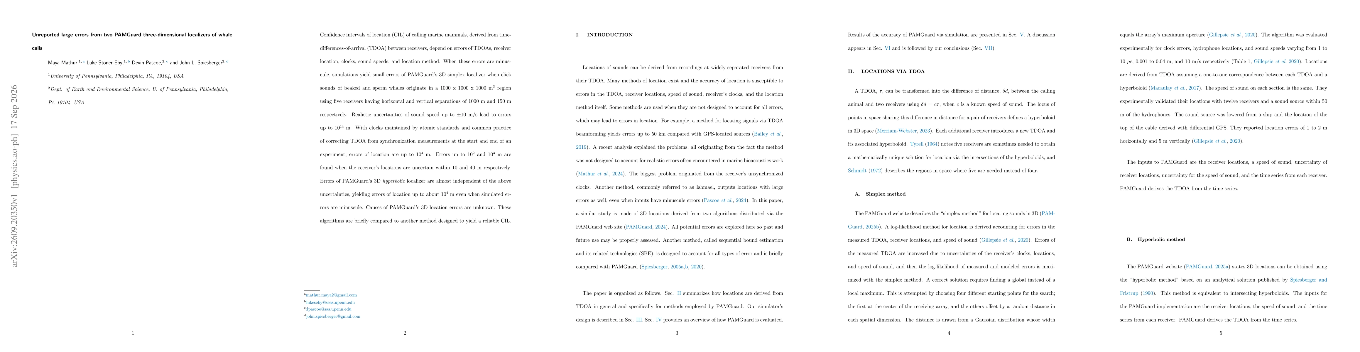 Thumbnail for Unreported large errors from two PAMGuard three-dimensional localizers of whale calls