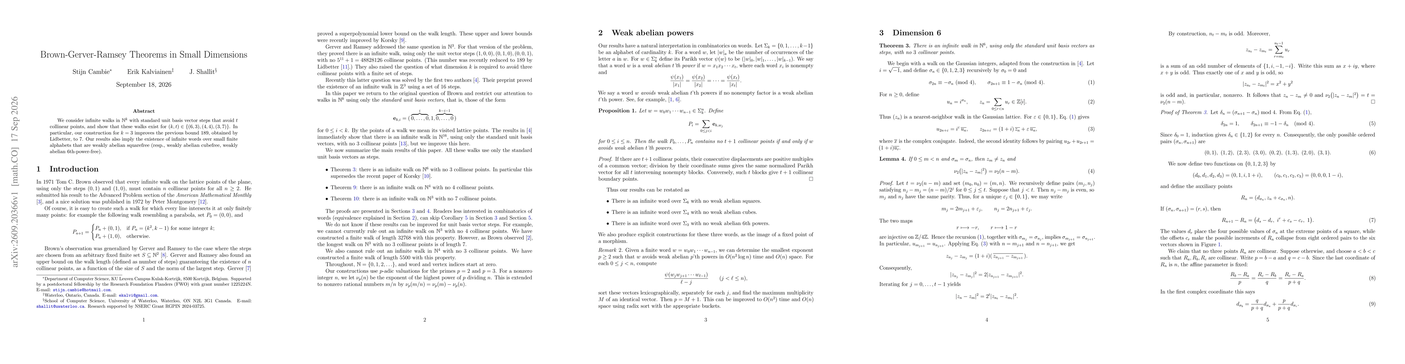 Thumbnail for Brown-Gerver-Ramsey Theorems in Small Dimensions