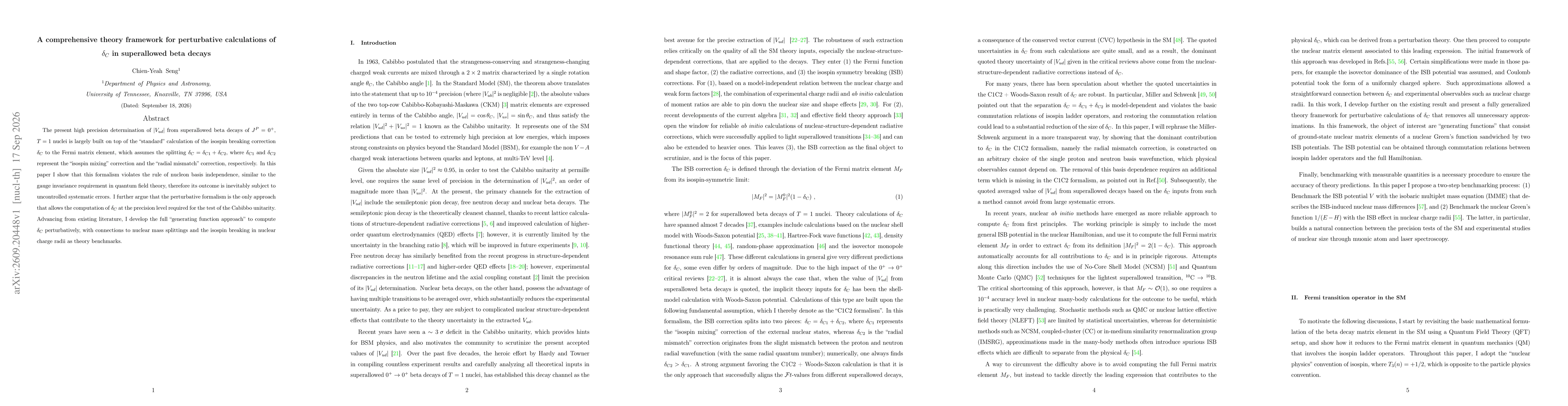 Thumbnail for A comprehensive theory framework for perturbative calculations of $δ_C$ in superallowed beta decays