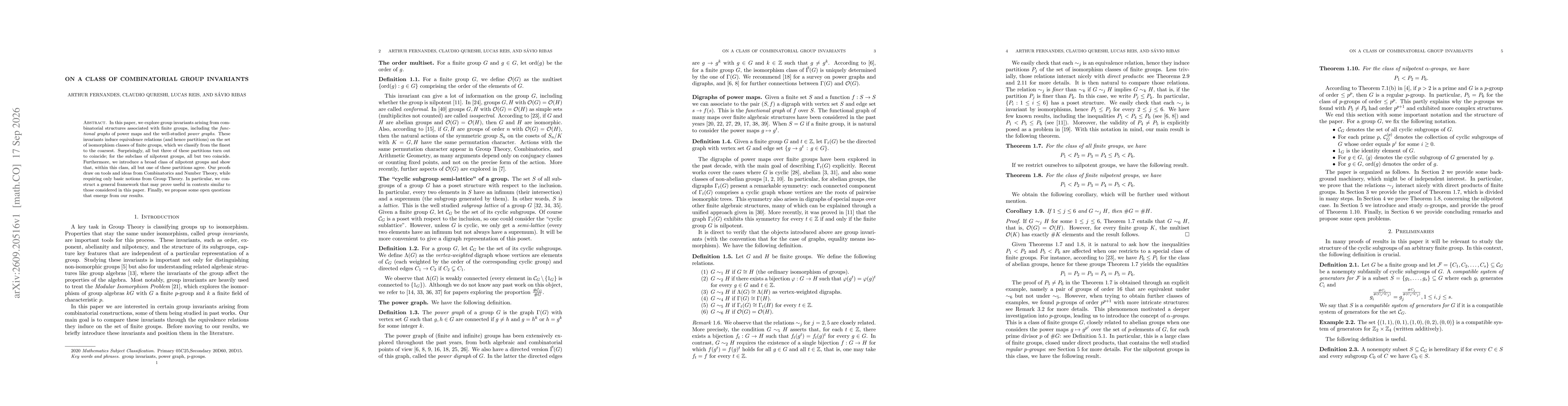 Thumbnail for On a class of combinatorial group invariants