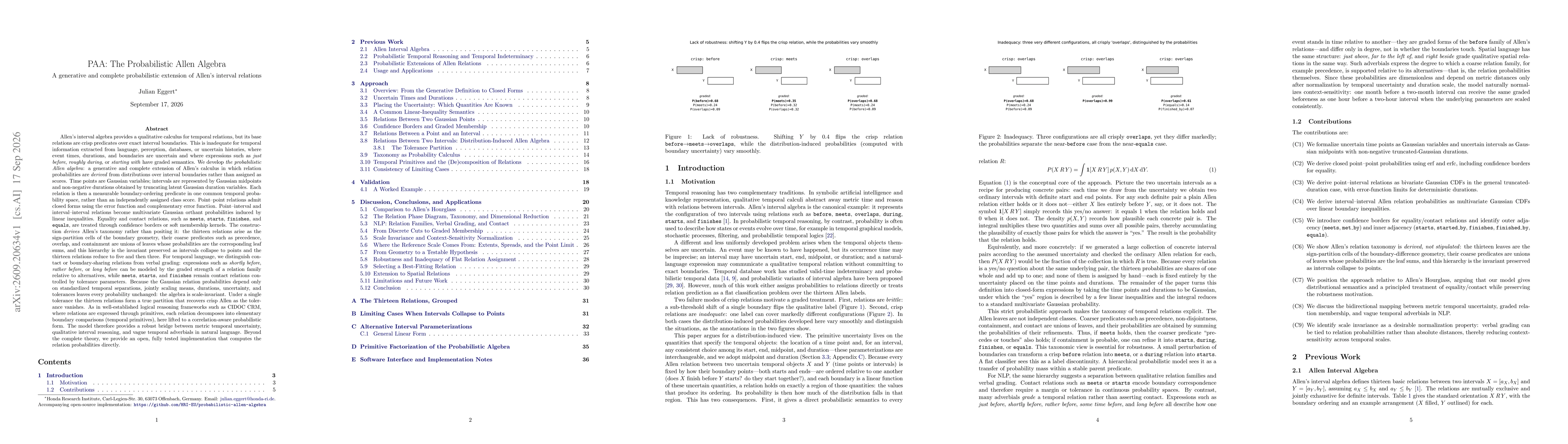 Thumbnail for PAA: The Probabilistic Allen Algebra: A Generative and Complete Probabilistic Extension of Allen's Interval Relations
