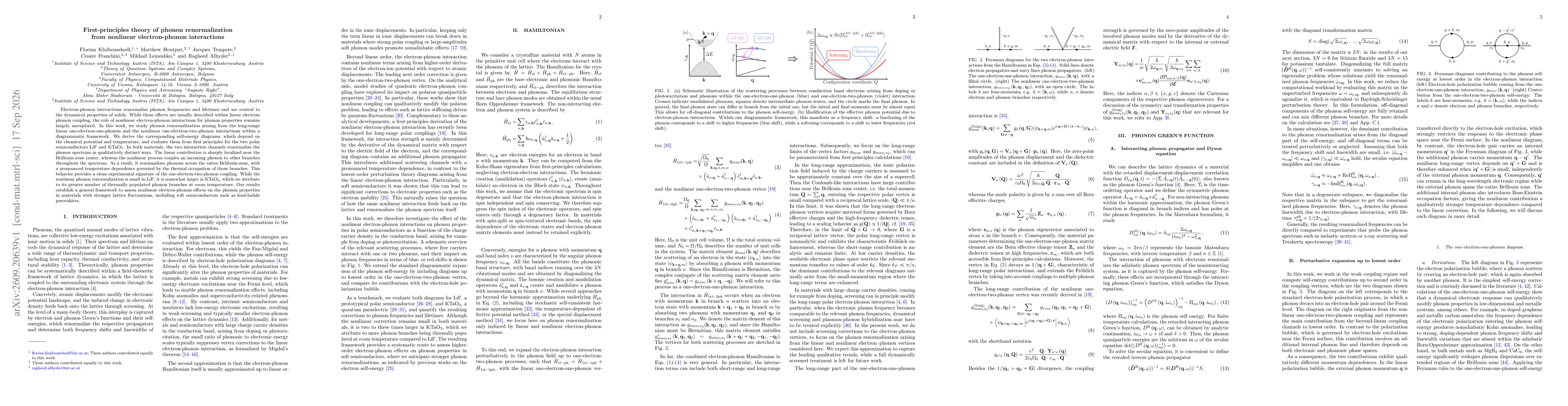 Thumbnail for First-principles theory of phonon renormalization from nonlinear electron-phonon interactions