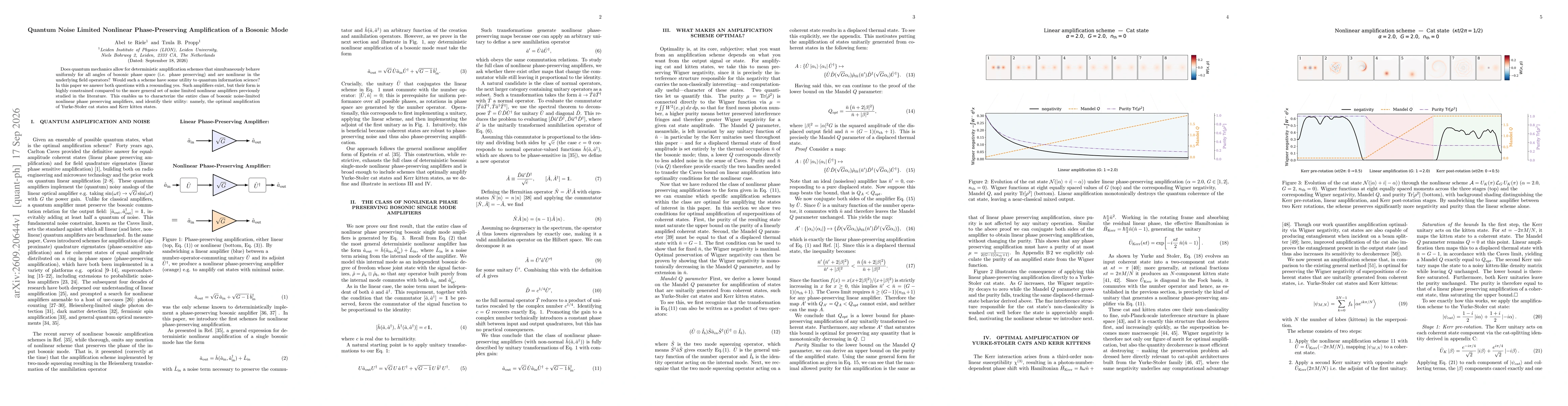 Thumbnail for Quantum Noise Limited Nonlinear Phase-Preserving Amplification of a Bosonic Mode