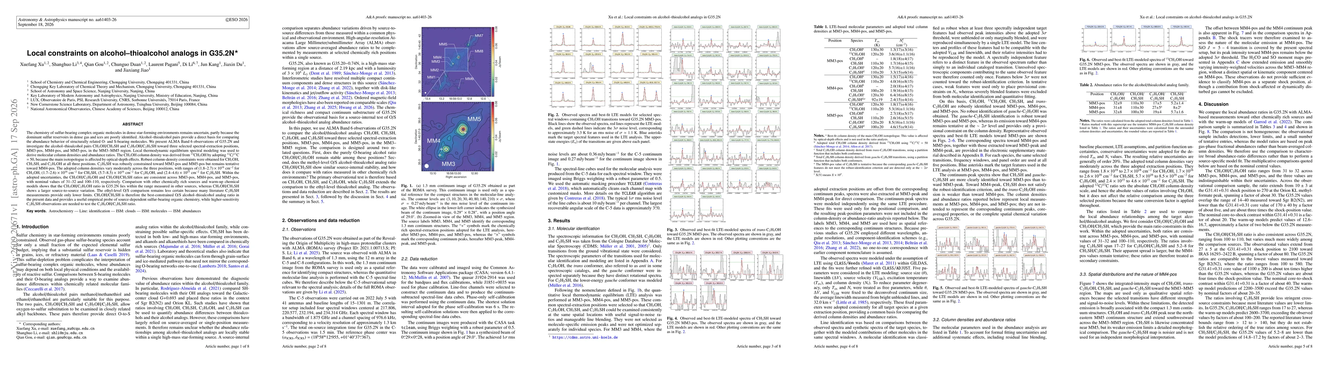Thumbnail for Local constraints on alcohol--thioalcohol analogs in G35.2N