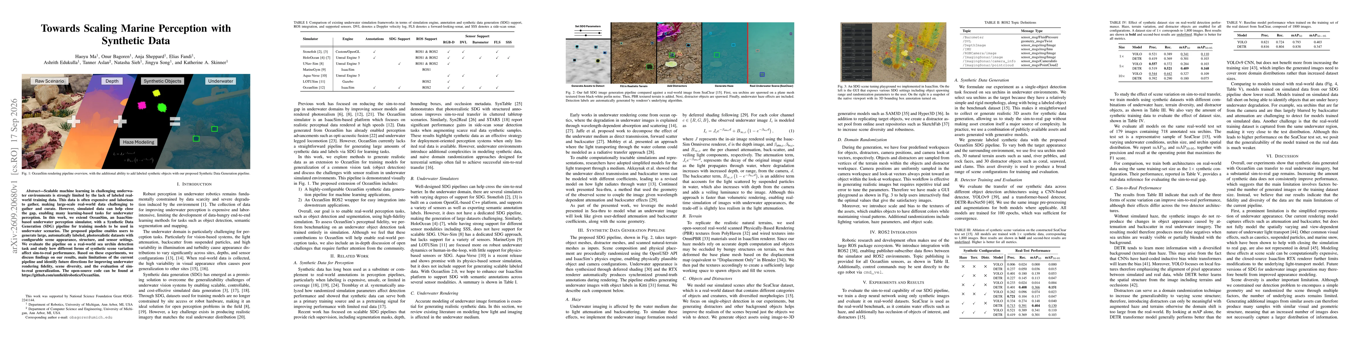 Thumbnail for Towards Scaling Marine Perception with Synthetic Data