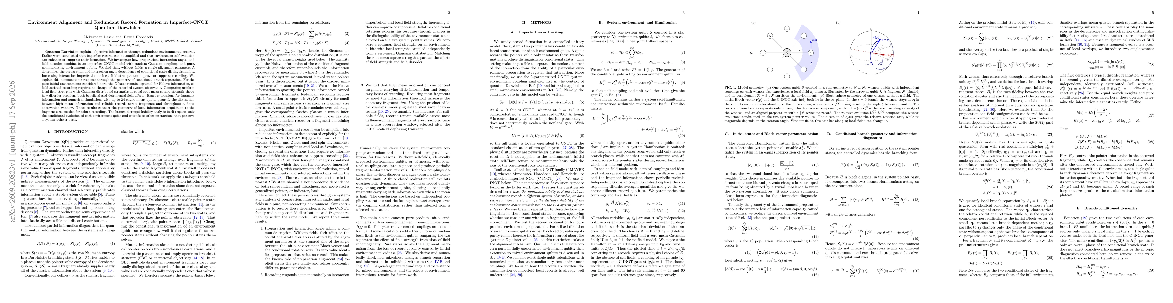 Thumbnail for Environment Alignment and Redundant Record Formation in Imperfect-CNOT Quantum Darwinism