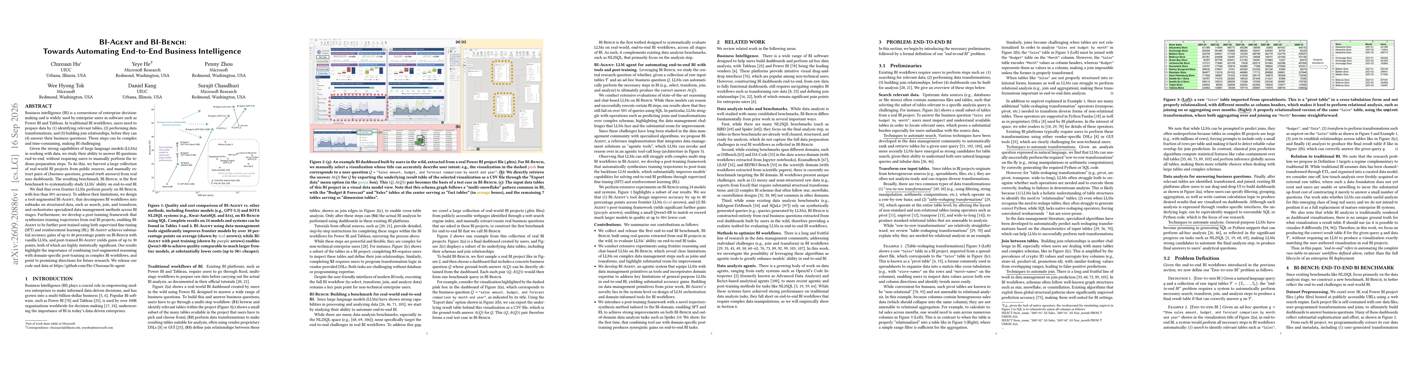 Thumbnail for BI-Agent and BI-Bench: Towards Automating End-to-End Business Intelligence
