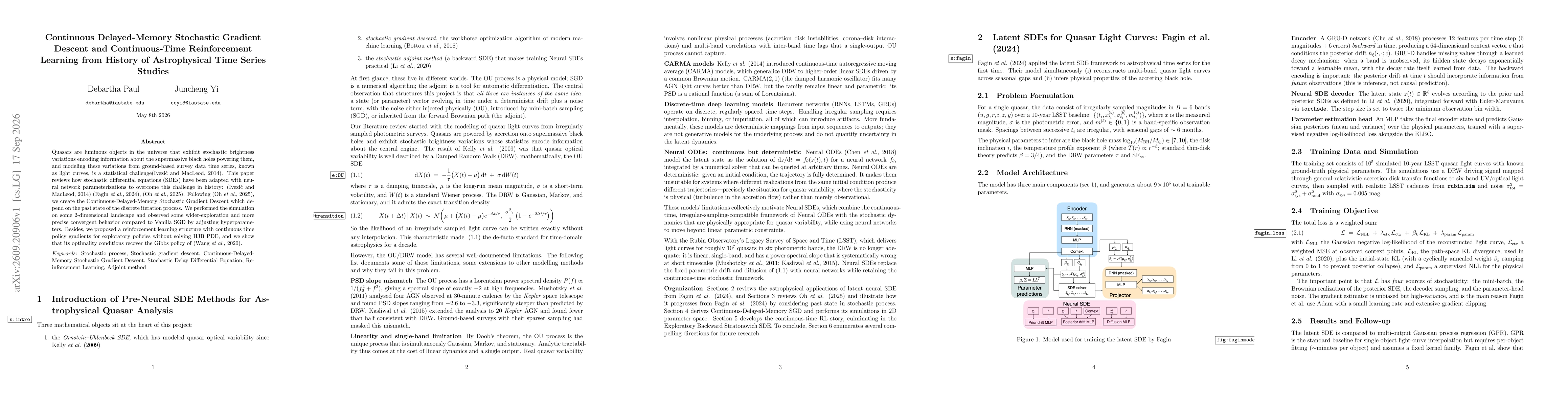 Thumbnail for Continuous Delayed-Memory Stochastic Gradient Descent and Continuous-Time Reinforcement Learning from History of Astrophysical Time Series Studies