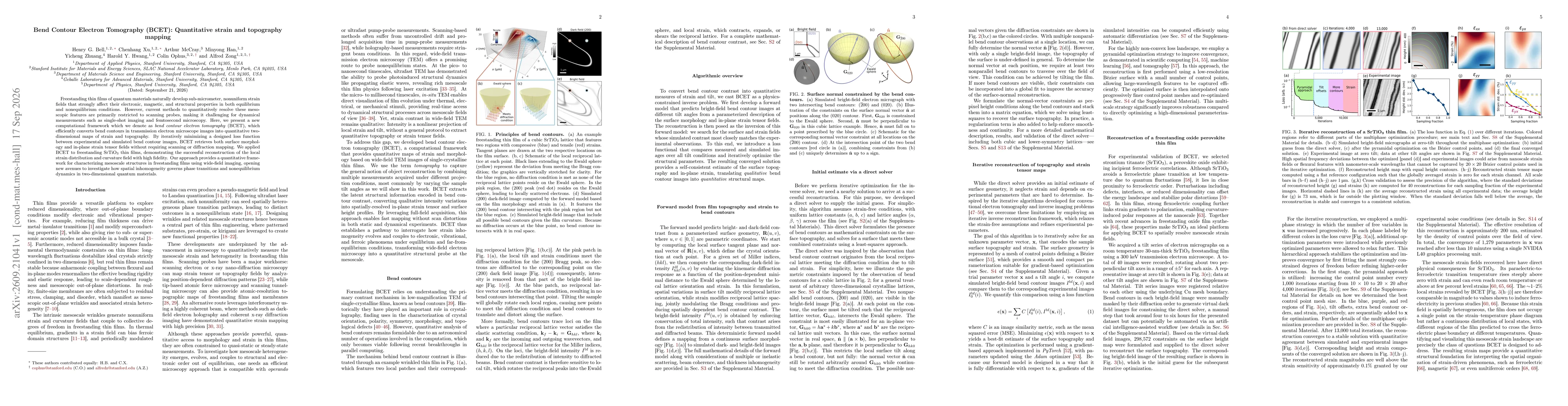 Thumbnail for Bend Contour Electron Tomography (BCET): Quantitative strain and topography mapping