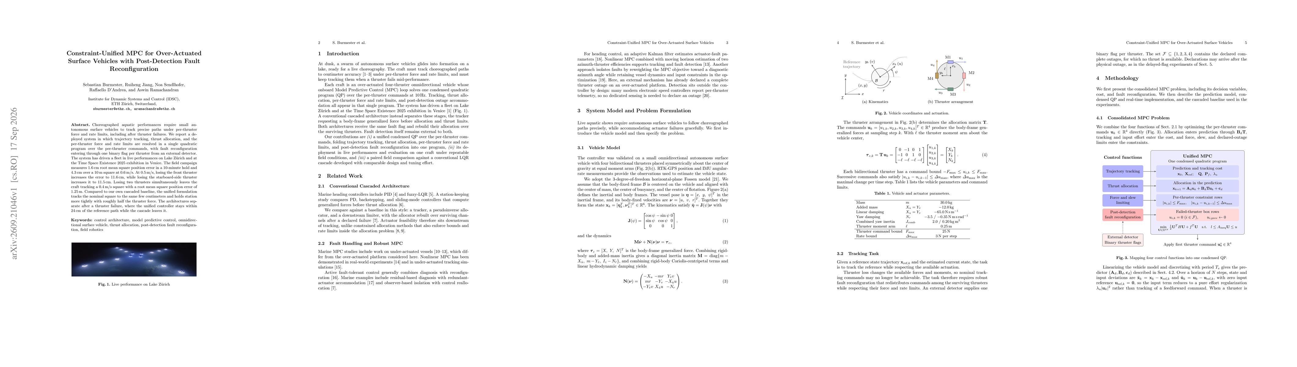 Thumbnail for Constraint-Unified MPC for Over-Actuated Surface Vehicles with Post-Detection Fault Reconfiguration